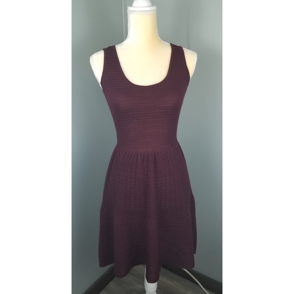 BB Dakota Small Maroon Burgandy Adison Dress